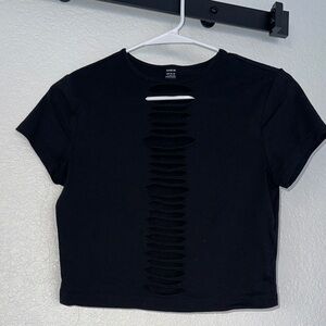 Black Women's Cropped Top